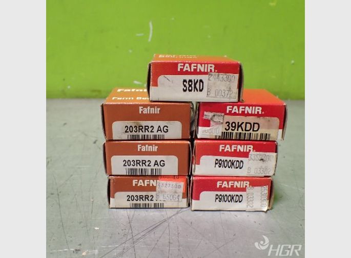 Fafnir 7 Assorted Fafnir Bearings 203rr2 Ag S8kd P9100kdd