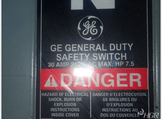 General Electric Nonfusible Disconnect