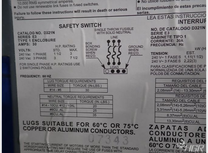 Square D Fusible Disconnect