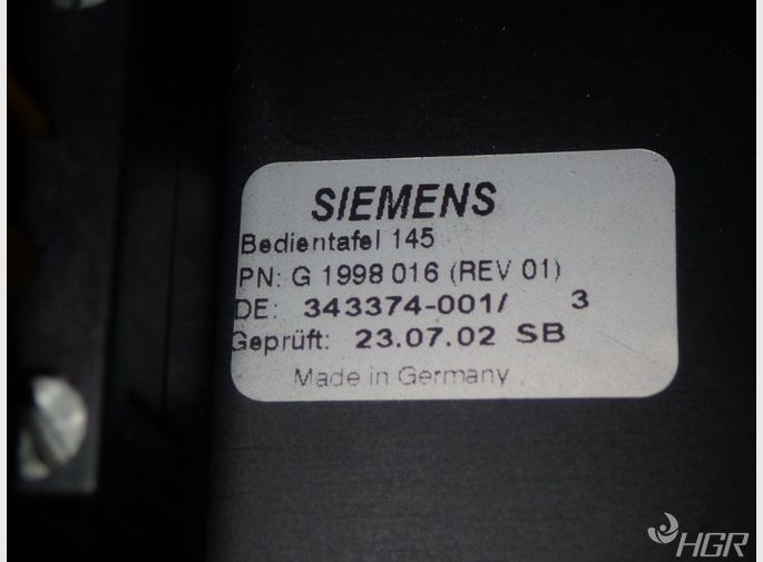 Siemens Controller Face