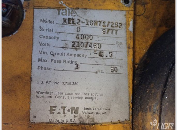 Yale Electric Chain Hoist