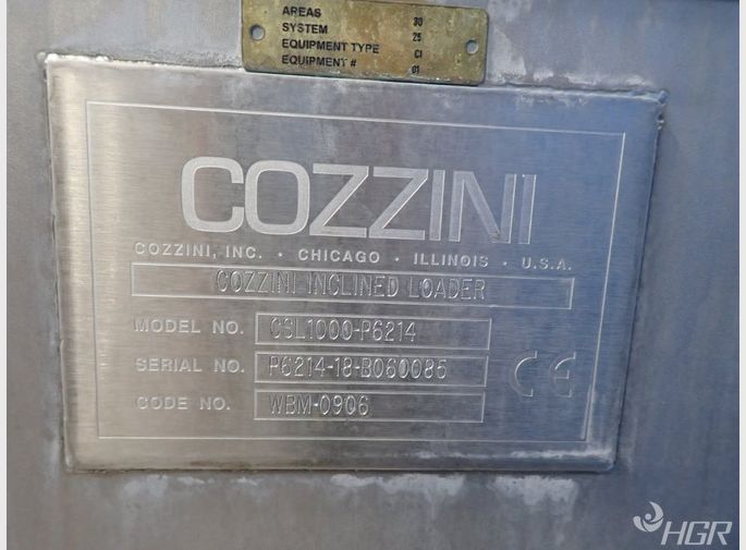 Cozzini Cozzini Csl1000p6214 Ss Incline Auger Loader