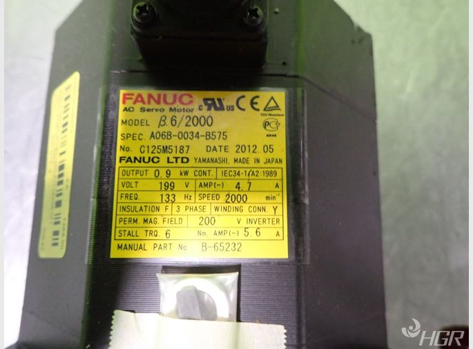 Fanuc Fanuc A06b0034b575 Ac Servo Motor 