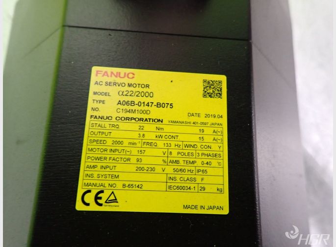 Fanuc Fanuc A06b0147b075 Ac Servo Motor 