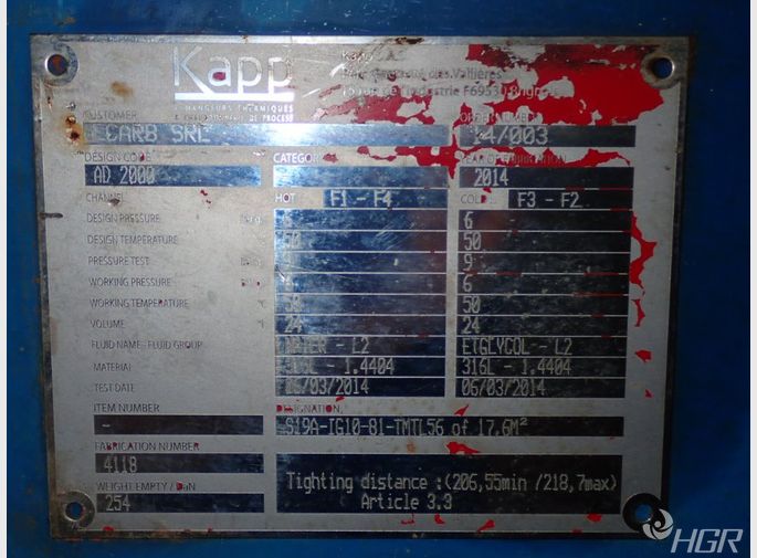 Kapp Heat Exchanger