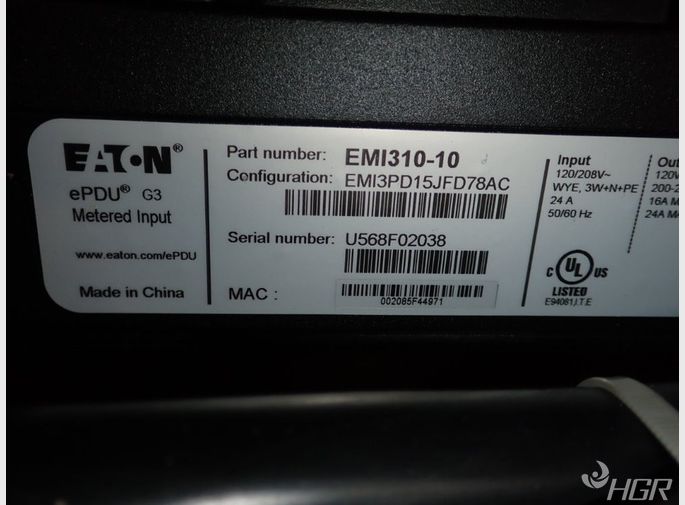 Eaton Enclosure Power Distribution Unit
