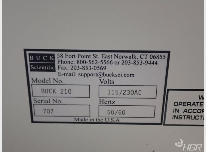 Buck Scientific Buck Scientific 210 Vgp Atomic Absorption Spectrophotometer