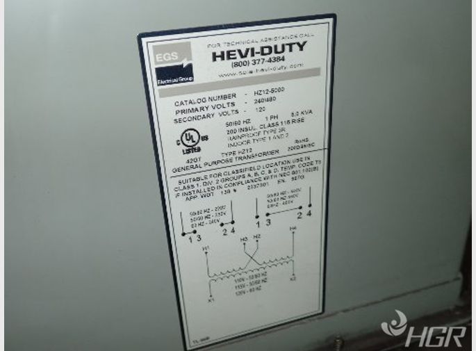 Hevi Duty Transformer