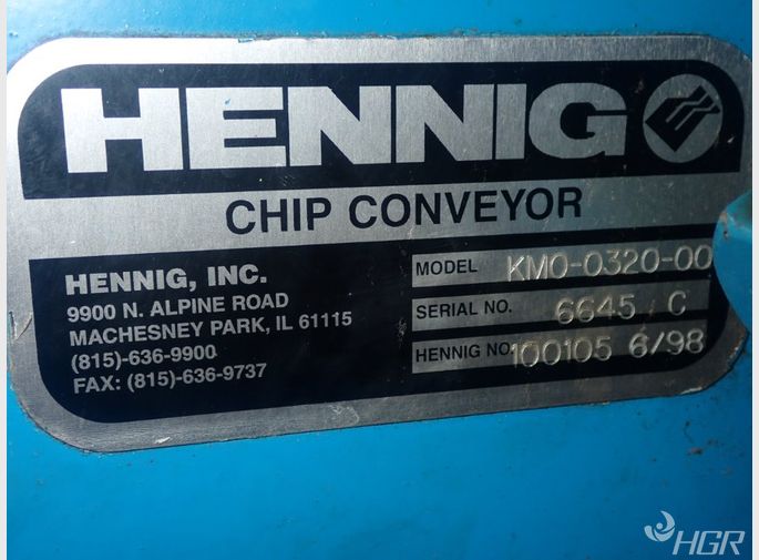 Hennig Incline Chip Conveyor
