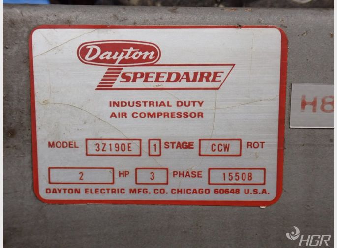 Used Dayton/speedaire Air Compressor | HGR*24 Used Dayton/speedaire Air Compressor | HGR*24