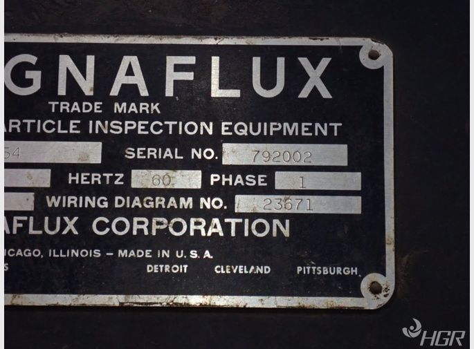 Magnaflux Magnaflux Gd54 Magnetic Particle Inspection Machine