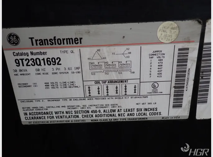 General Electric Transformer