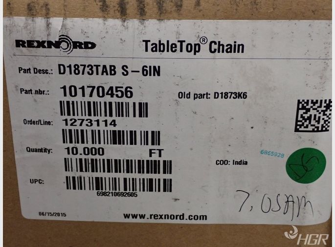 Rexnord Table Top Chain