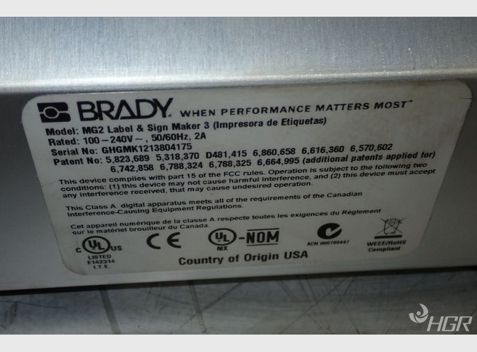 Brady Labeler