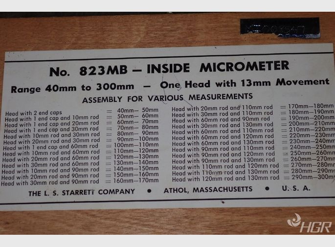 Starrett Inside Micrometers