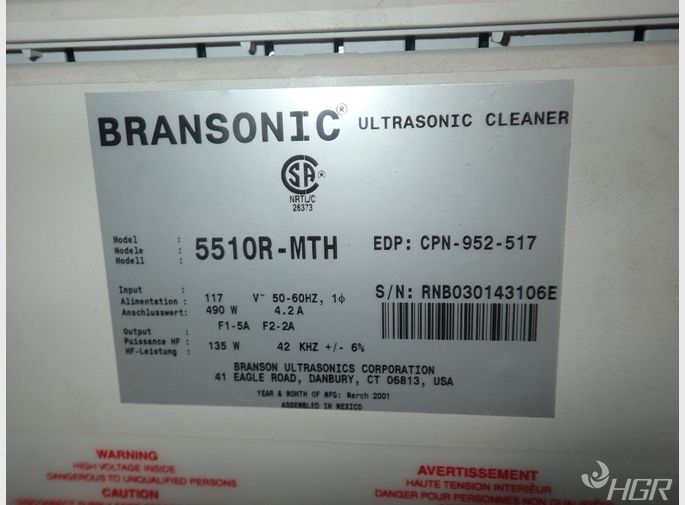 Branson Ultrasonic Cleaner