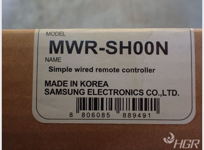 Samsung Samsung Mwrsh00n Wired Controller For 48k Mini Split Air Conditioner Tstat