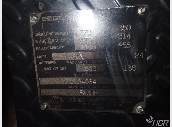 Ezgotextron Ezgotextron Xi640 Electric Cart