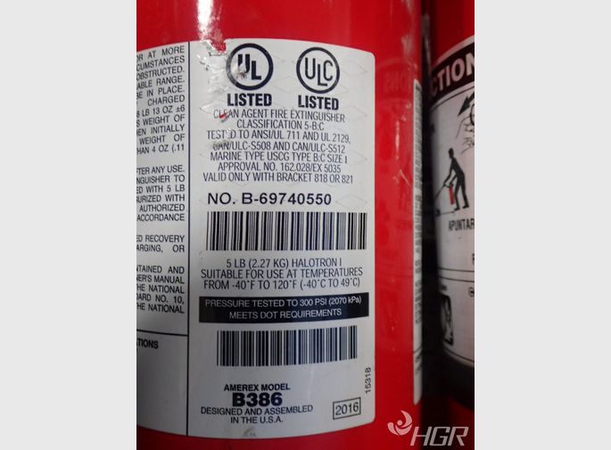 Amerex Clean Agent Fire Extinguisher