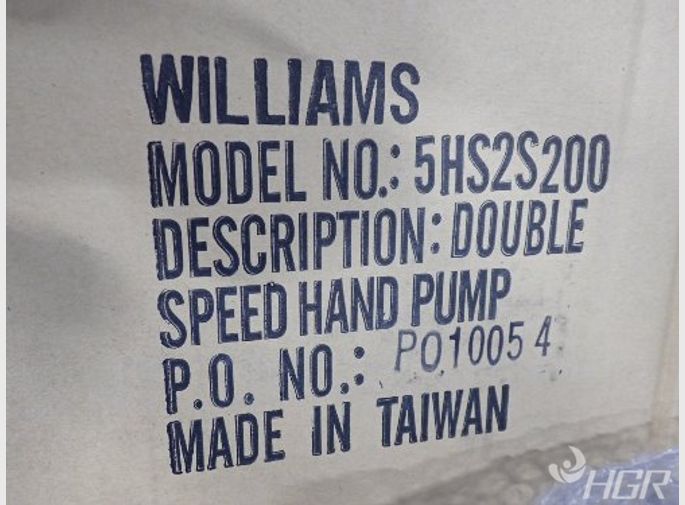 Williams Hydraulic Pump