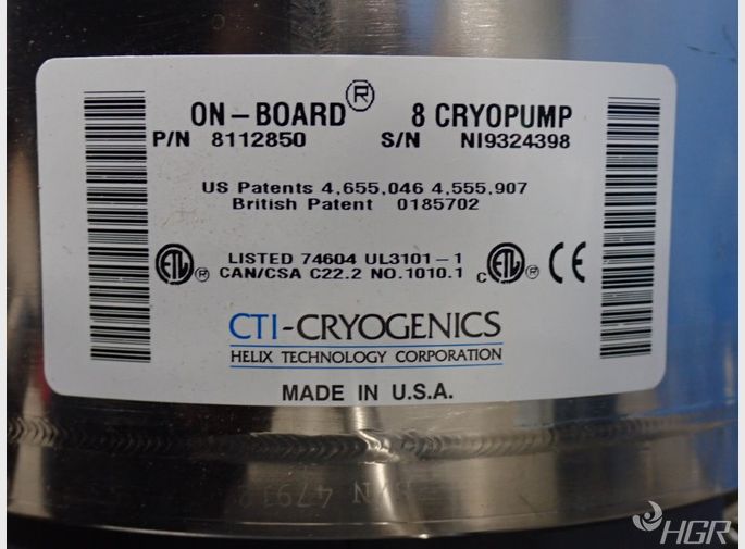 Cti Cryogenics Cryopump