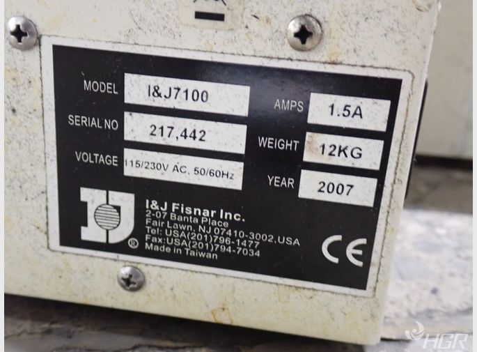 I  J Fisnar Inc Dispensing Robot