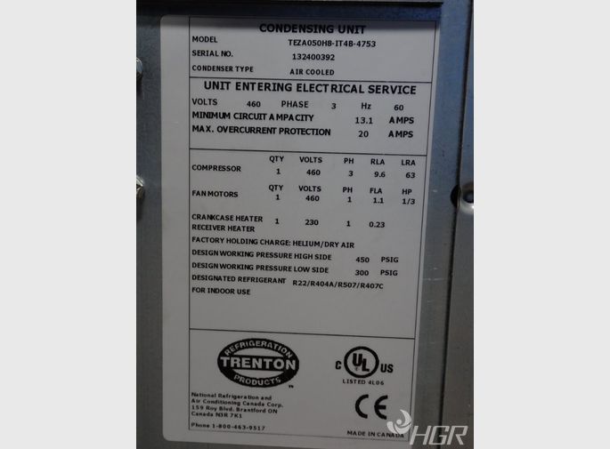 Trenton Refrigeration Products Condensing Unit