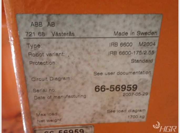 Abb Abb Irb6600 M2004 Robot