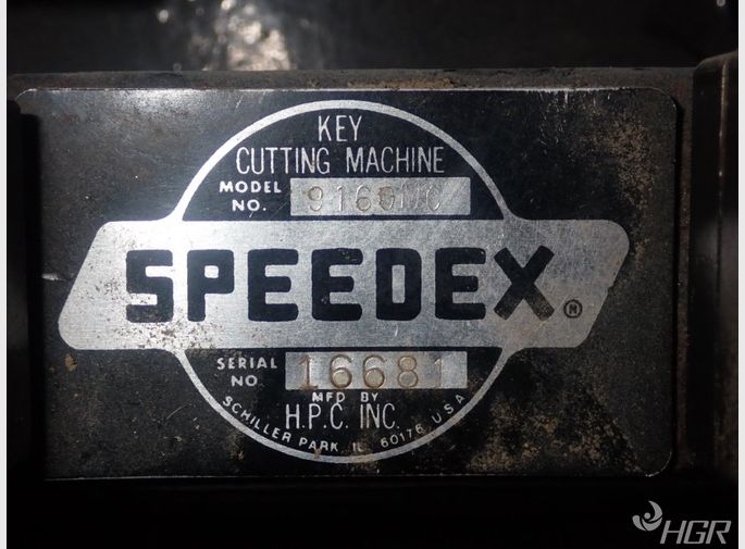 Speedex Key Cutting Machine