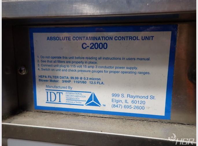 Itdinternational Decontamination Technology Absolute Contamination Control Unit