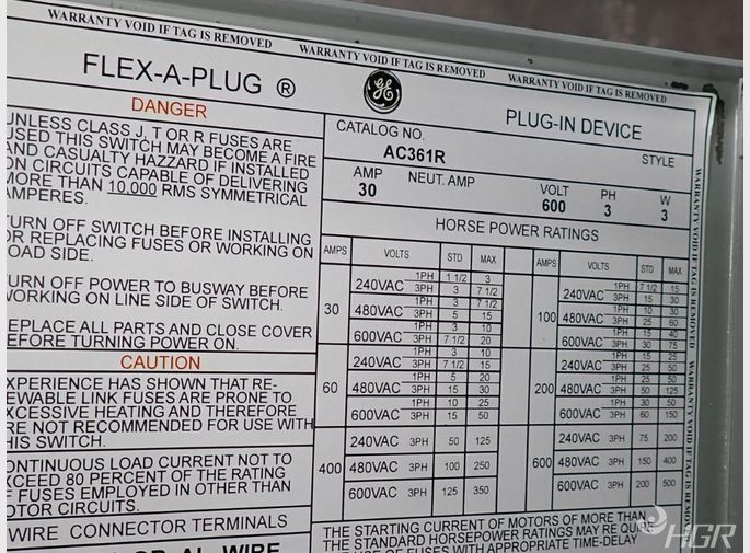 General Electric Bus Plug