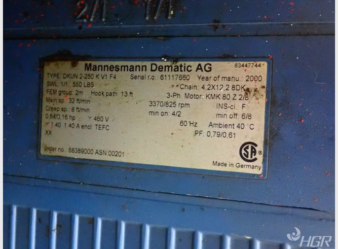 Demag Electric Chain Hoist