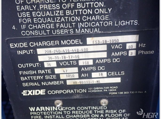 Exide Corp Battery Charger