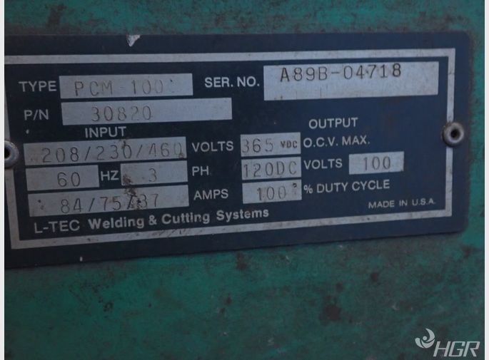 Plasmarc Plasmarc Pcm100 Weldingcutting System