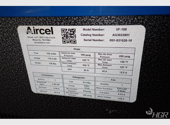 Aircel Aircel Vf100 Air Dryer