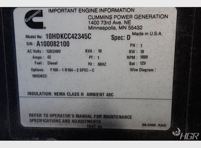 Cummins Onan Generator