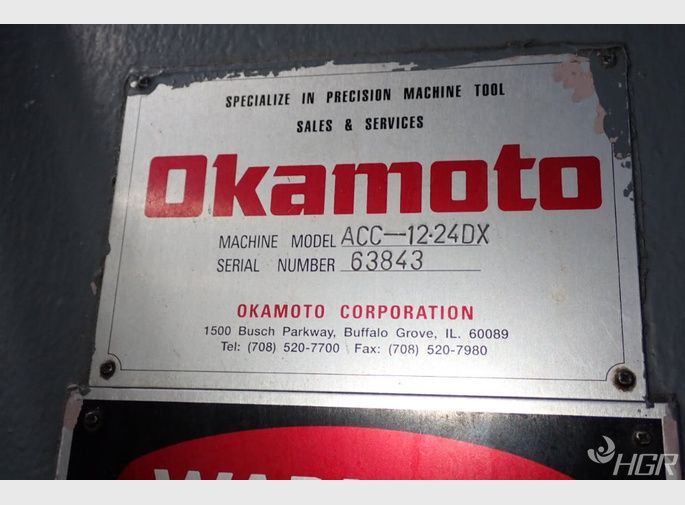 Okamoto Okamoto Acc1224dx Surface Grinder