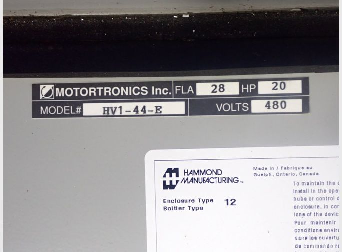 Motortronics Controlelectrical Enclosure