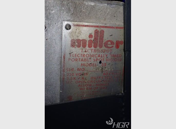 Used Miller Spot Welder HGR Industrial Surplus