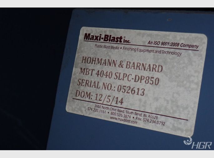 Maxiblast Inc Blast Cabinet