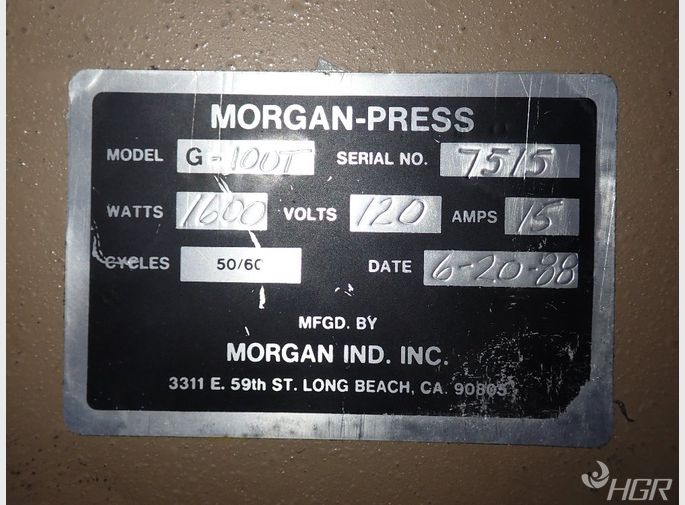 Morgan Injection Molder Press