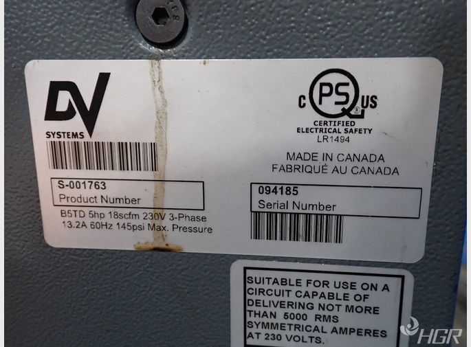 Dv Systems Air Compressor
