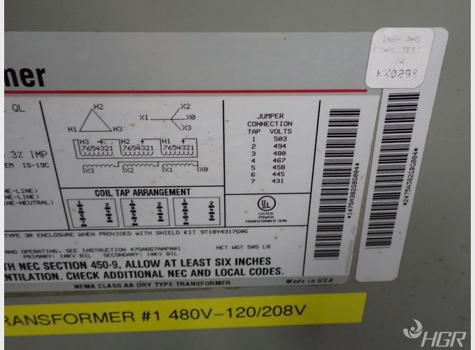 General Electric Transformer