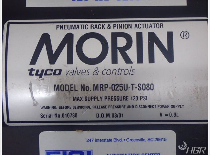 Morin Actuator Valve