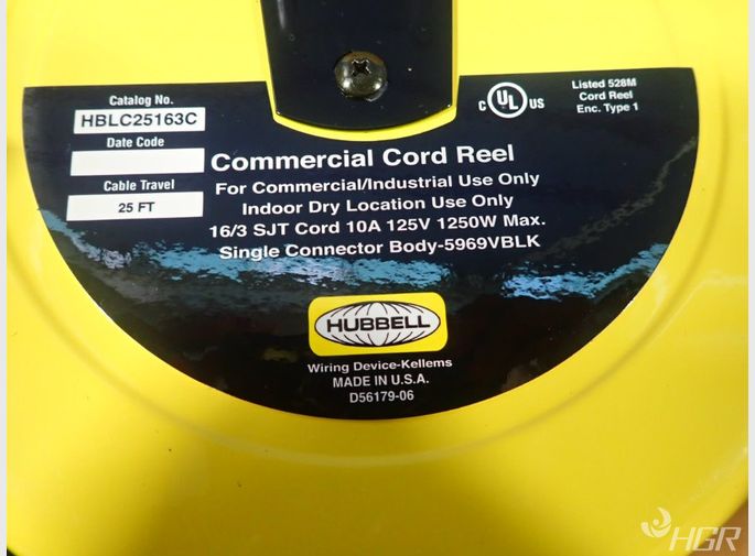 Hubbell Commerical Cord Reel