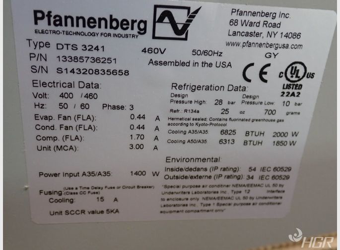 Pfannenberg Enclosure Cooling Unit