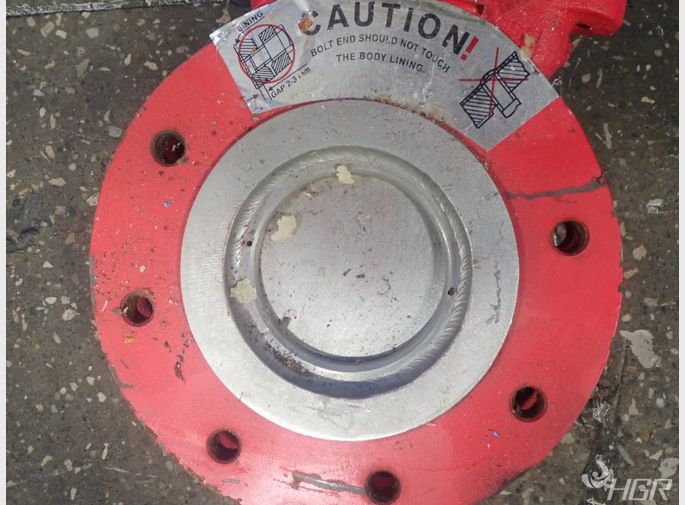 Red Valve Butterfly Valve