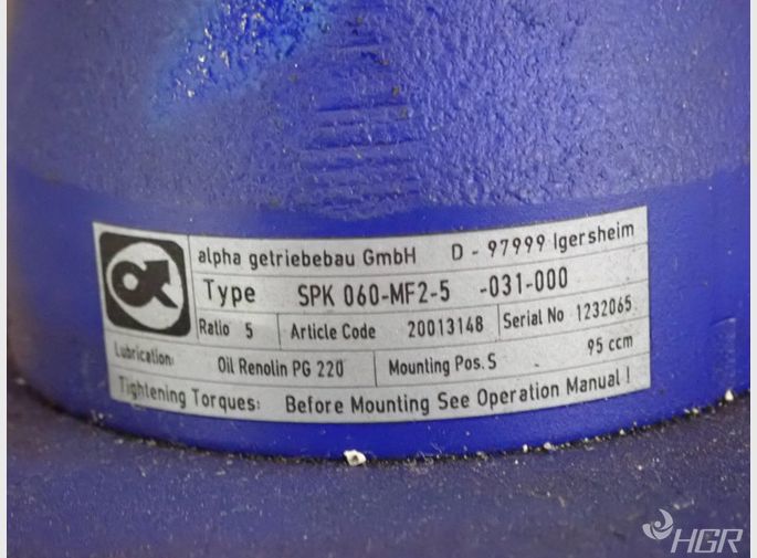 Alpha Gear Reducer
