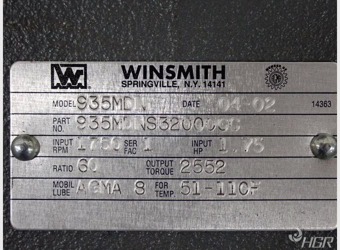 Winsmith Gear Reducer