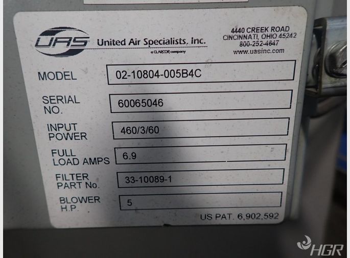 Uas Uas 0210804005b4c Dust Collector